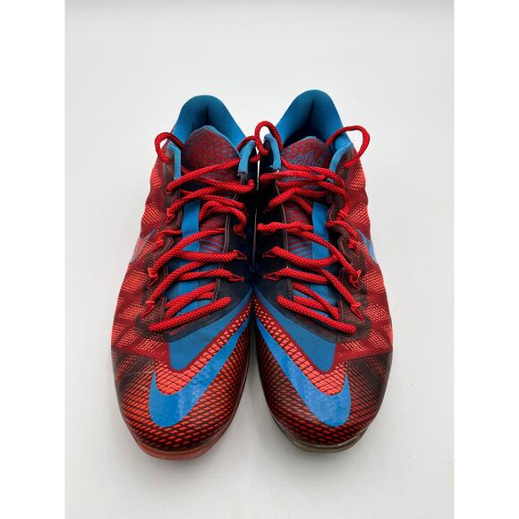 Nike CJ3 Flyweave Trainer Calvin Johnson 81 Men's 11 Red Blue 725231-600 - Picture 10 of 11